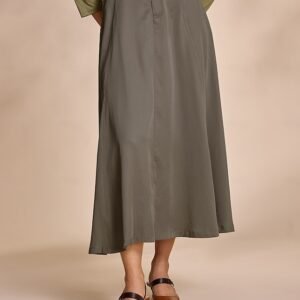 Tencel Pocket Belt Maxi Skirt Ador Army Green 2025 $49.00 XS S M L XL 2XL 3XL 4XL